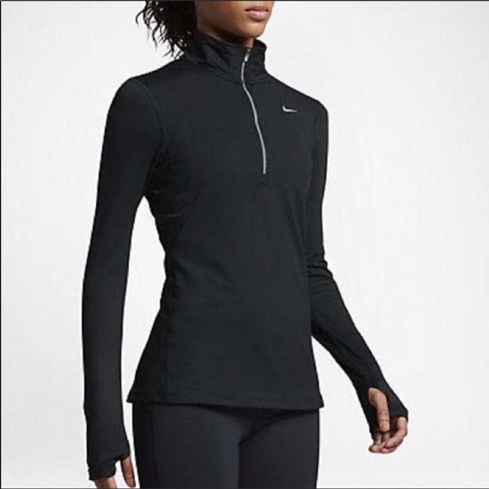 NWT Nike Pro Dry- Fit  Running Half Zip Top - Picture 2 of 7